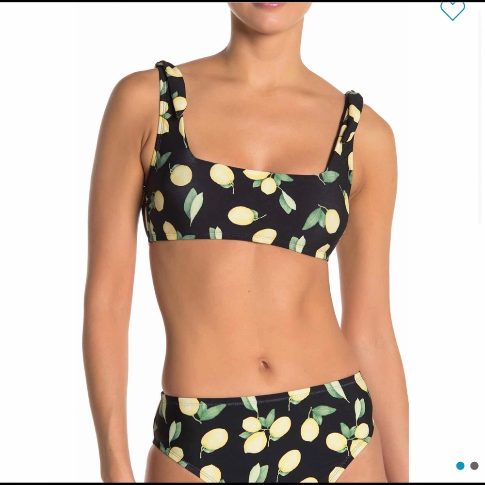 Lemon Print Bikini Set